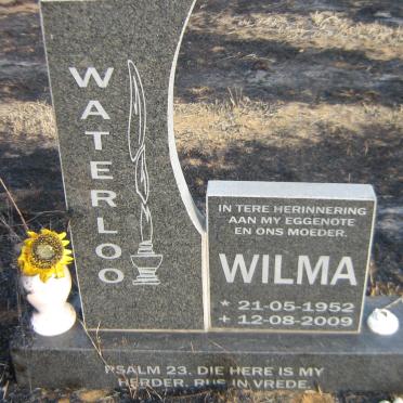 WATERLOO Wilma 1952-2009