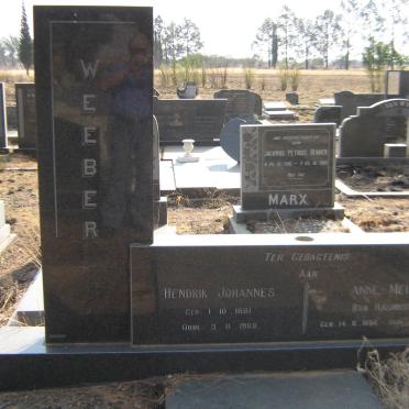 WEEBER Hendrik Johannes 1881-1968 &amp; Anna-Melina RASMUSSEN 1894-1977
