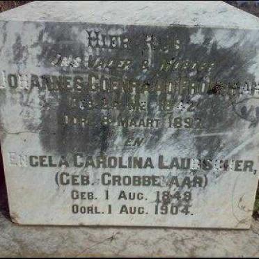 FRONEMAN Johannes Coenraad 1842-1892 &amp; Engela Carolina Laubscher GROBBELAAR 1849-1904