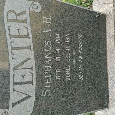VENTER Stephanus A.H. 1914-1971