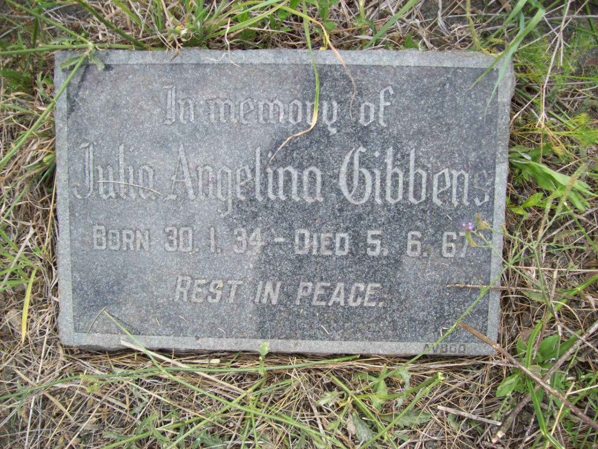 GIBBENS Juba Angelina 1934-1967