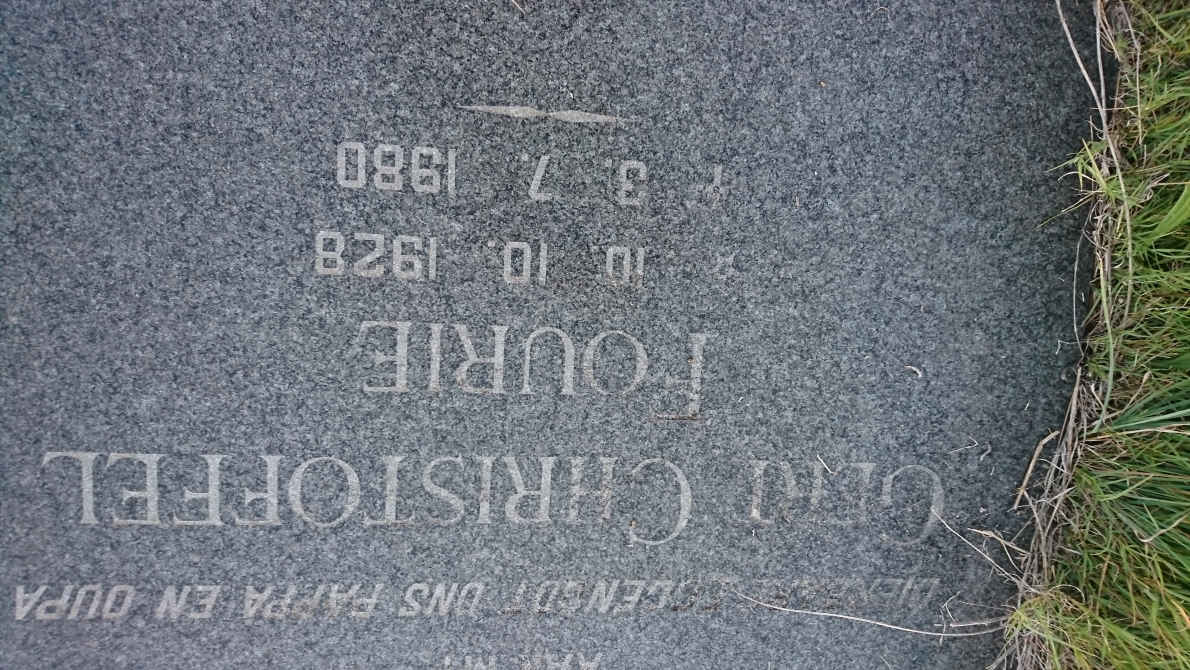 FOURIE Gert Christoffel 1928-1980