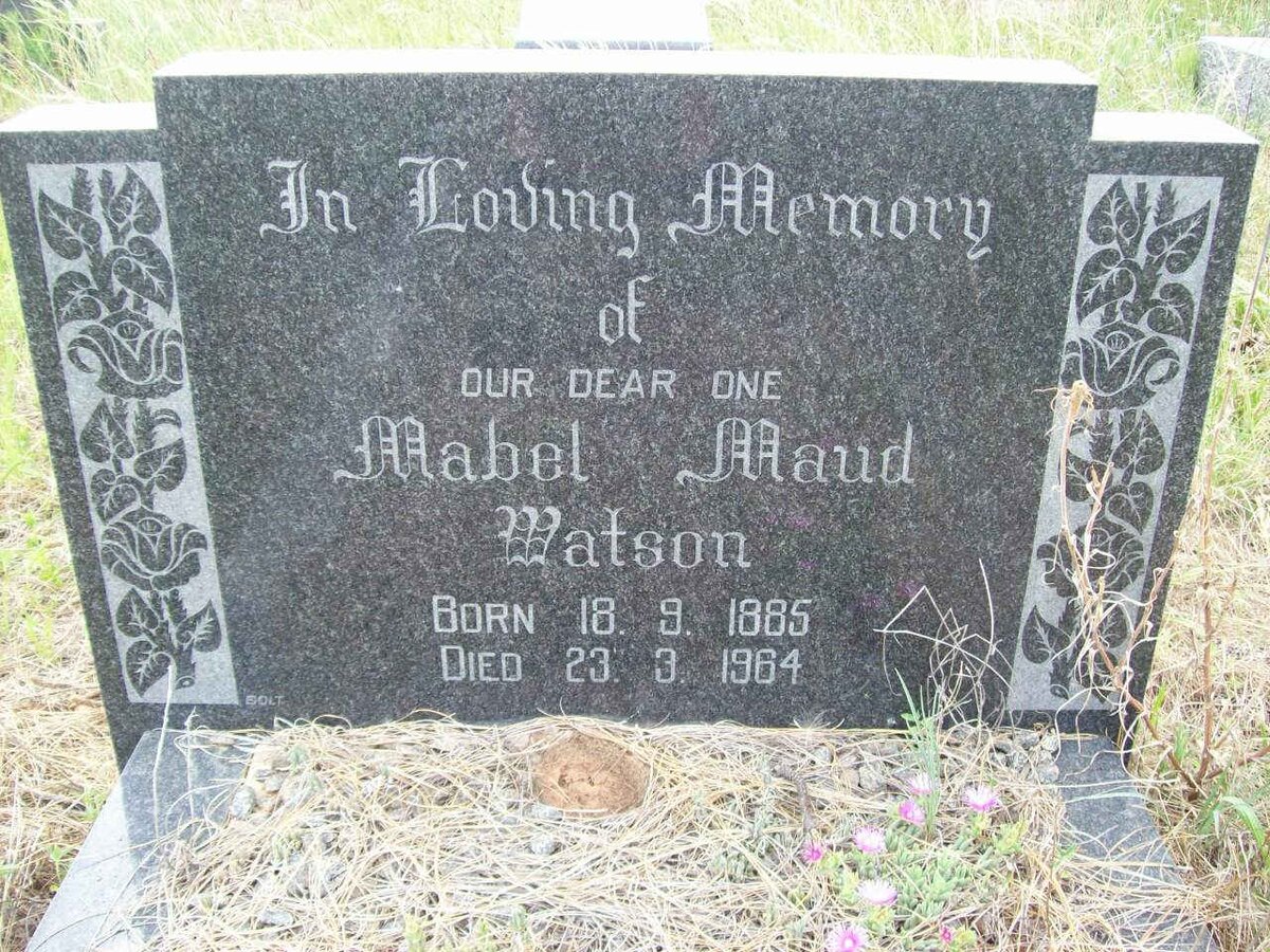 WATSON Mabel Maud 1885-1964