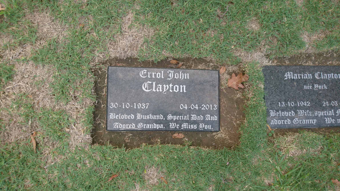 CLAYTON Errol John 1937-2013