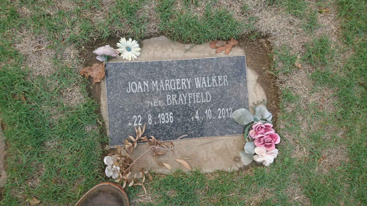 WALKER Joan Margery nee BRAYFIELD 1936-2012
