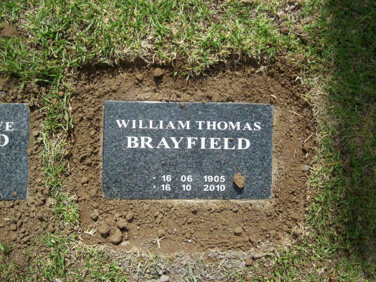 BRAYFIELD William Thomas 1905-2010 &amp; Margery Olive HENDERSON 1911-1998