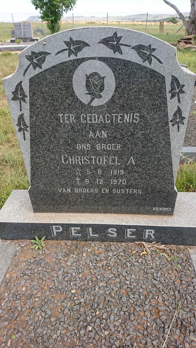 PELSER Christofel A. 1919-1970