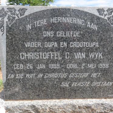 WYK Christoffel C., van 1889-1938