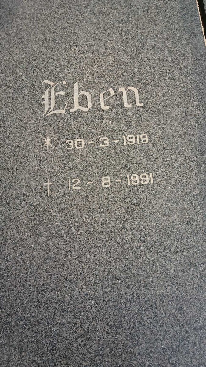 POTGIETER Eben 1919-1991 &amp; Rina 1919-1996