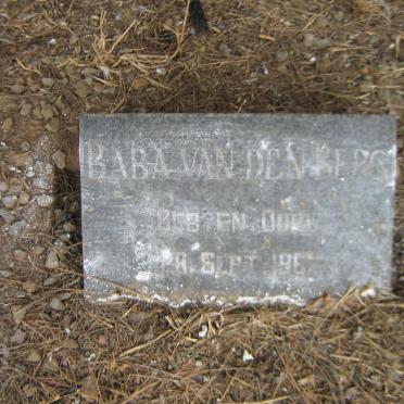 BERG Baba, van den -1961