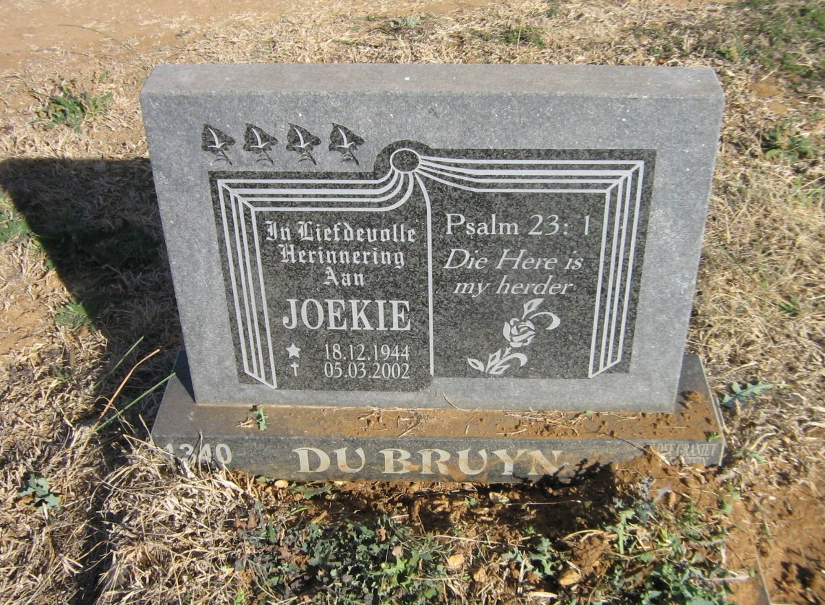 BRUYN Joekie, du 1944-2002