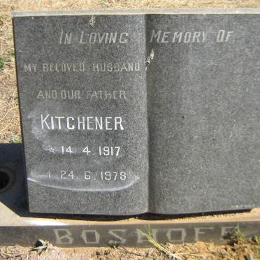 BOSHOFF Kitchener 1917-1978