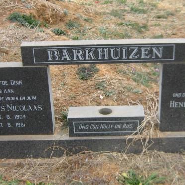 BARKHUIZEN Jacobus Nicolaas 1904-1991 &amp; Hendrika Bartina 1909-1991