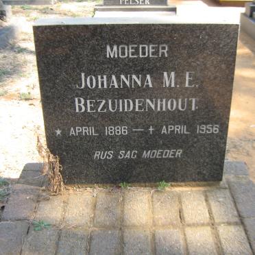 BEZUIDENHOUT Johanna M.E. 1886-1956