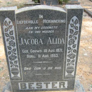 BESTER Jacoba Alida nee GOUWS 1871-1953
