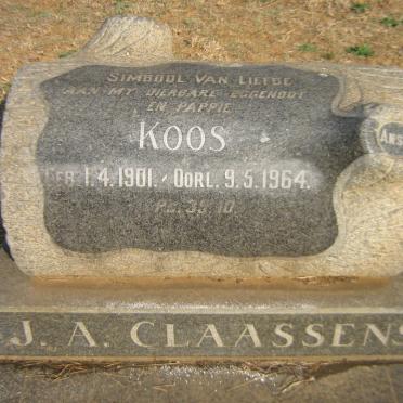 CLAASSENS J.A. 1901-1964