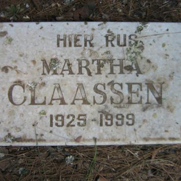 CLAASSEN Martha 1925-1999