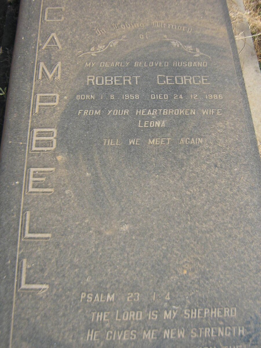 CAMPBELL Robert George 1958-1986