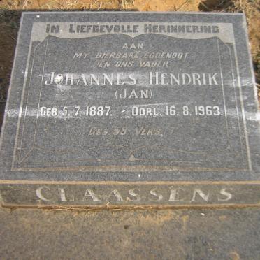 CLAASSENS Johannes Hendrik 1887-1963