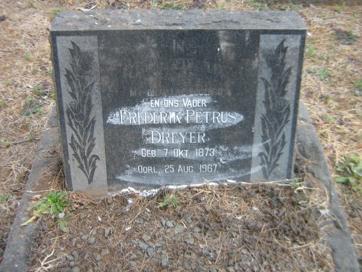 DREYER Frederik Petrus 1873-1967