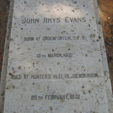 EVANS John Rhys 1909-1972