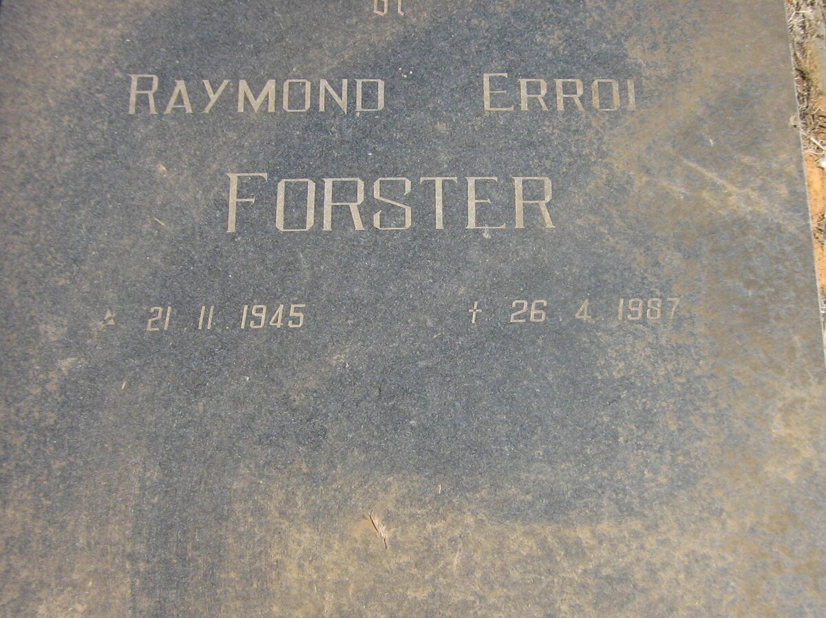 FORSTER Raymond Errol 1945-1987