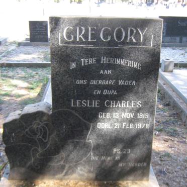 GREGORY Leslie Charles 1919-1978
