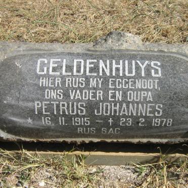 GELDENHUYS Petrus Johannes 1915 - 1978