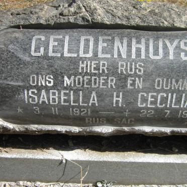 GELDENHUYS Isabella H. Cecilia 1921-1994