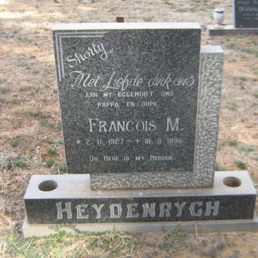 HEYDENRYCH Francois M. 1927-1990