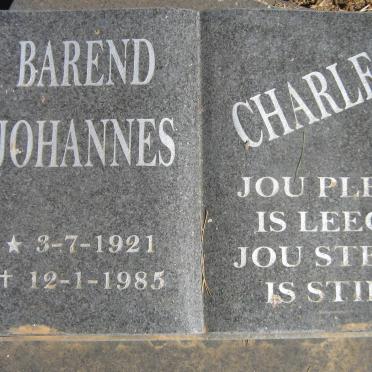 JOUBERT Barend Johannes Charles 1921-1985