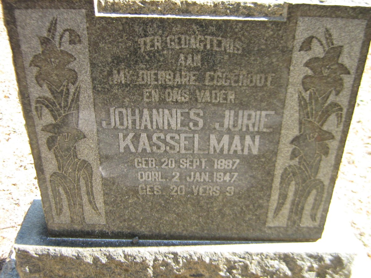 KASSELMAN Johannes Jurie 1887-1947