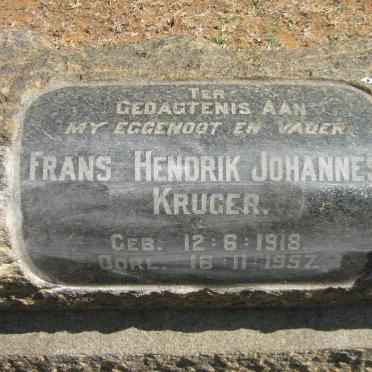 KRUGER Frans Hendrik Johannes 1918-1957