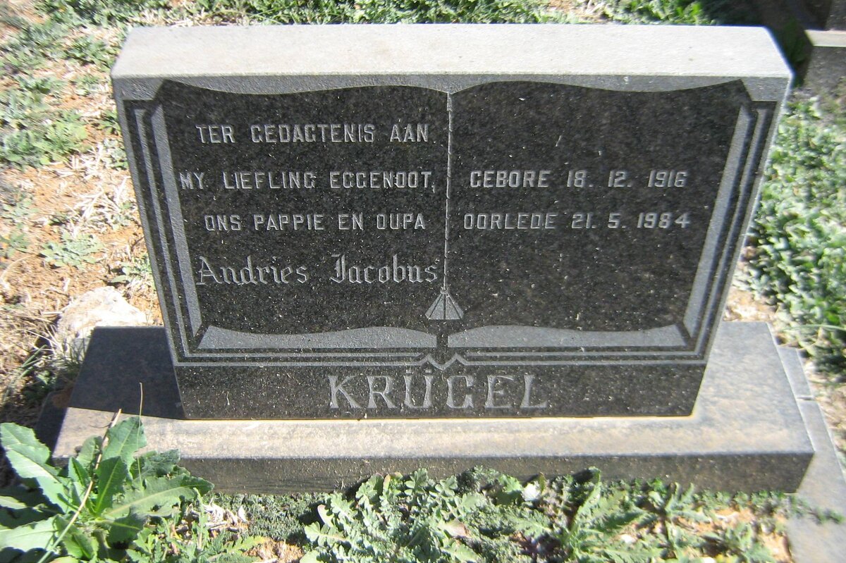 KRUGEL Andries Jacobus 1916-1984