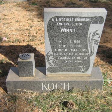 KOCH Winnie 1920-1993
