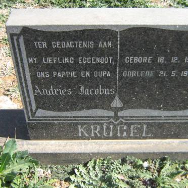 KRUGEL Andries Jacobus 1916-1984