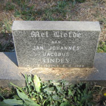 LINDES Jan Johannes Jacobus 1921-1988