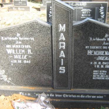 MARAIS Willem H. 1940- &amp; Hendriena J. F.  ROBB 1943-2000