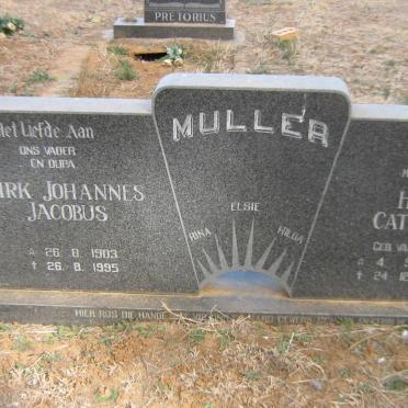 MULLER Dirk Johannes Jacobus 1903-1995 &amp; Hester Catharina VAN DER BANK 1911-1989