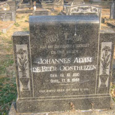OOSTHUIZEN Johannes Adam de Beer 1910-1959