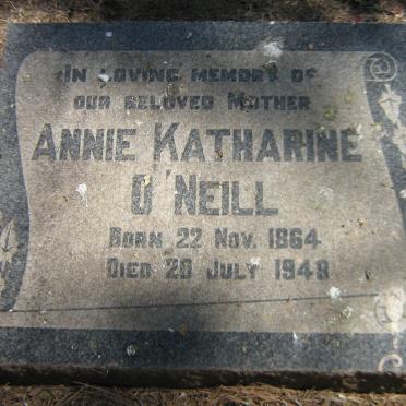 O'NEILL Annie Katharine 1864-1948