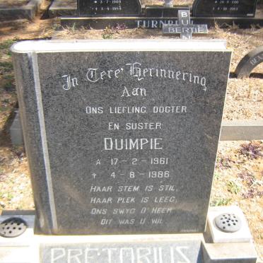 PRETORIUS Duimpie 1961-1986