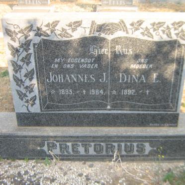 PRETORIUS Johannes J. 1895-1964 &amp; Dina E. 1892-