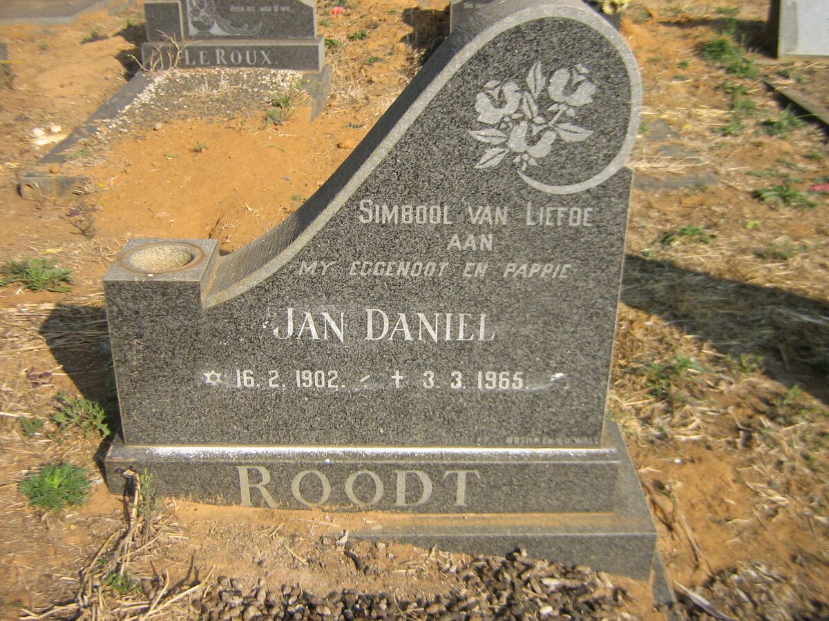 ROODT Jan Daniel 1902-1965