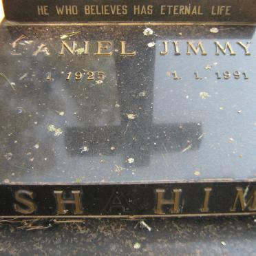 SHAHIM Daniel Jimmy 1925-1991