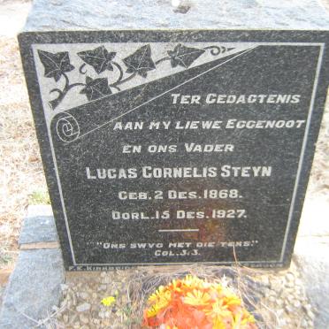 STEYN Lucas Cornelis 1868-1927