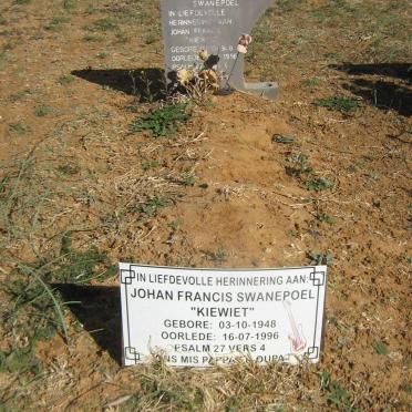 SWANEPOEL Johan Francis 1948-1996