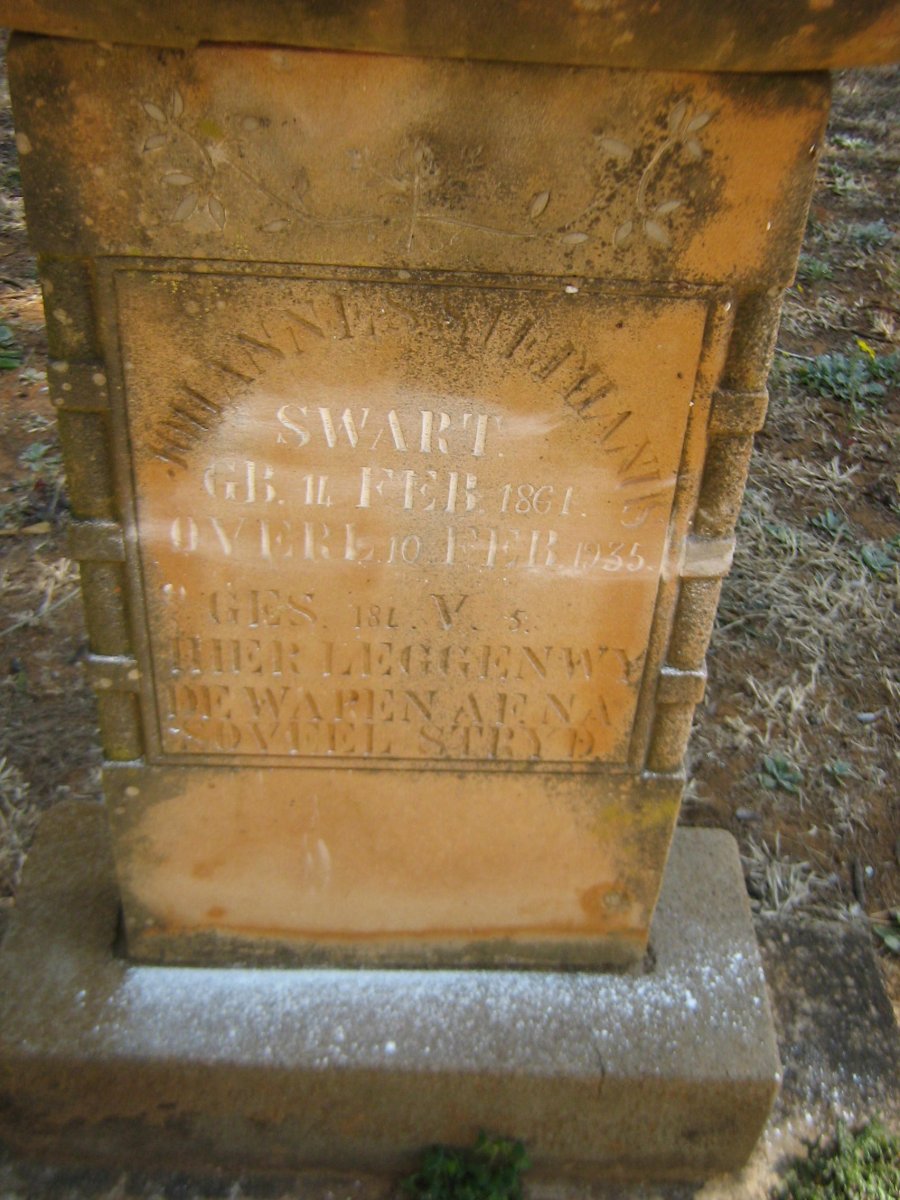 SWART Johannes Stephanus 1861-1935