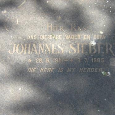 SIEBERT Johannes 1911-1985