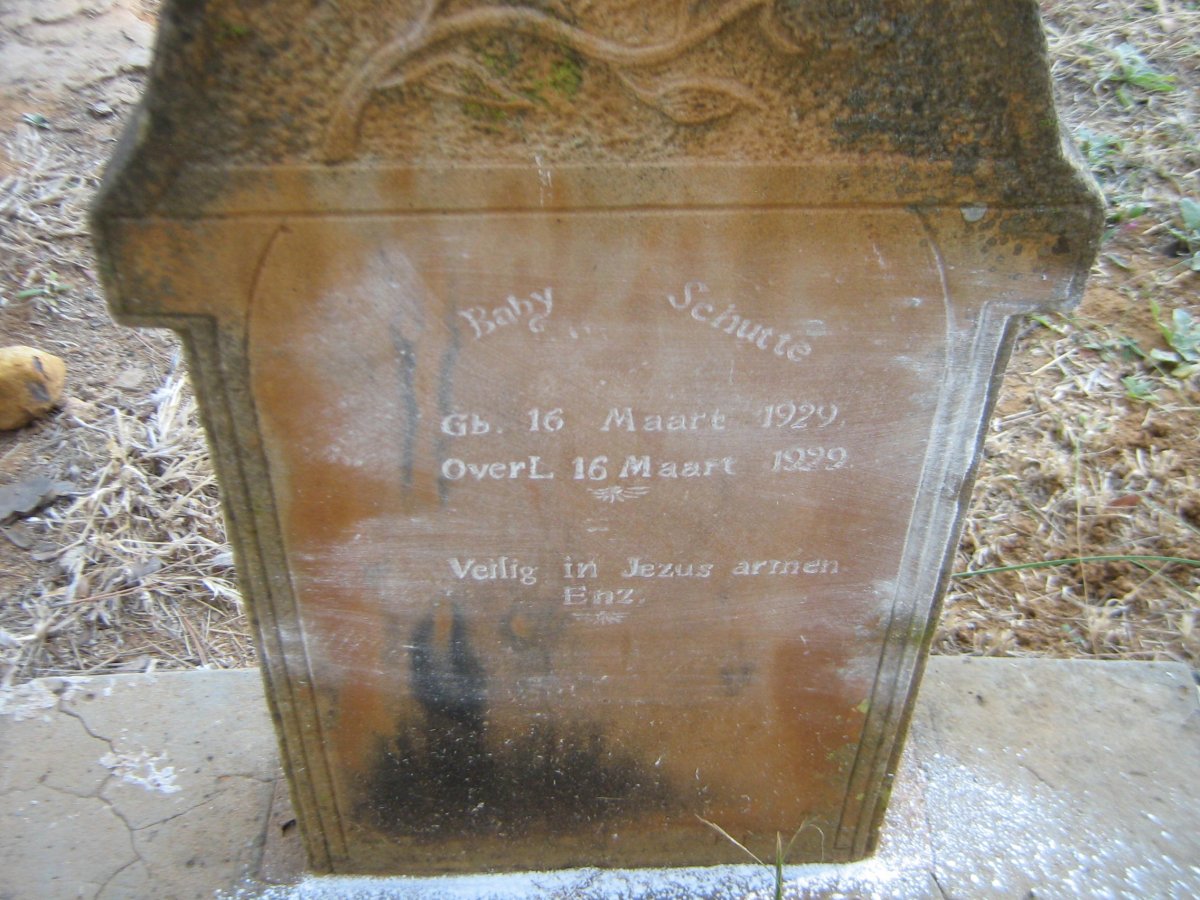 SCHUTTE Baby 1929-1929